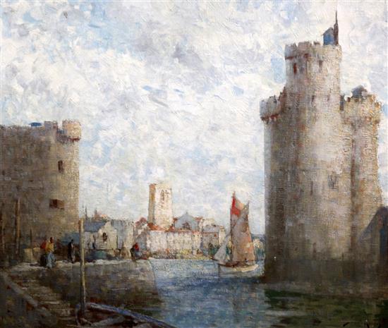 § William Lee Hankey (1869-1952) La Rochelle, 20 x 24in.